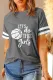 Gray Let's Do This Girls Vintage Basketball Print T Shirt