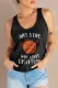Black Just A Girl Who Loves Basketball Funny Tank Top