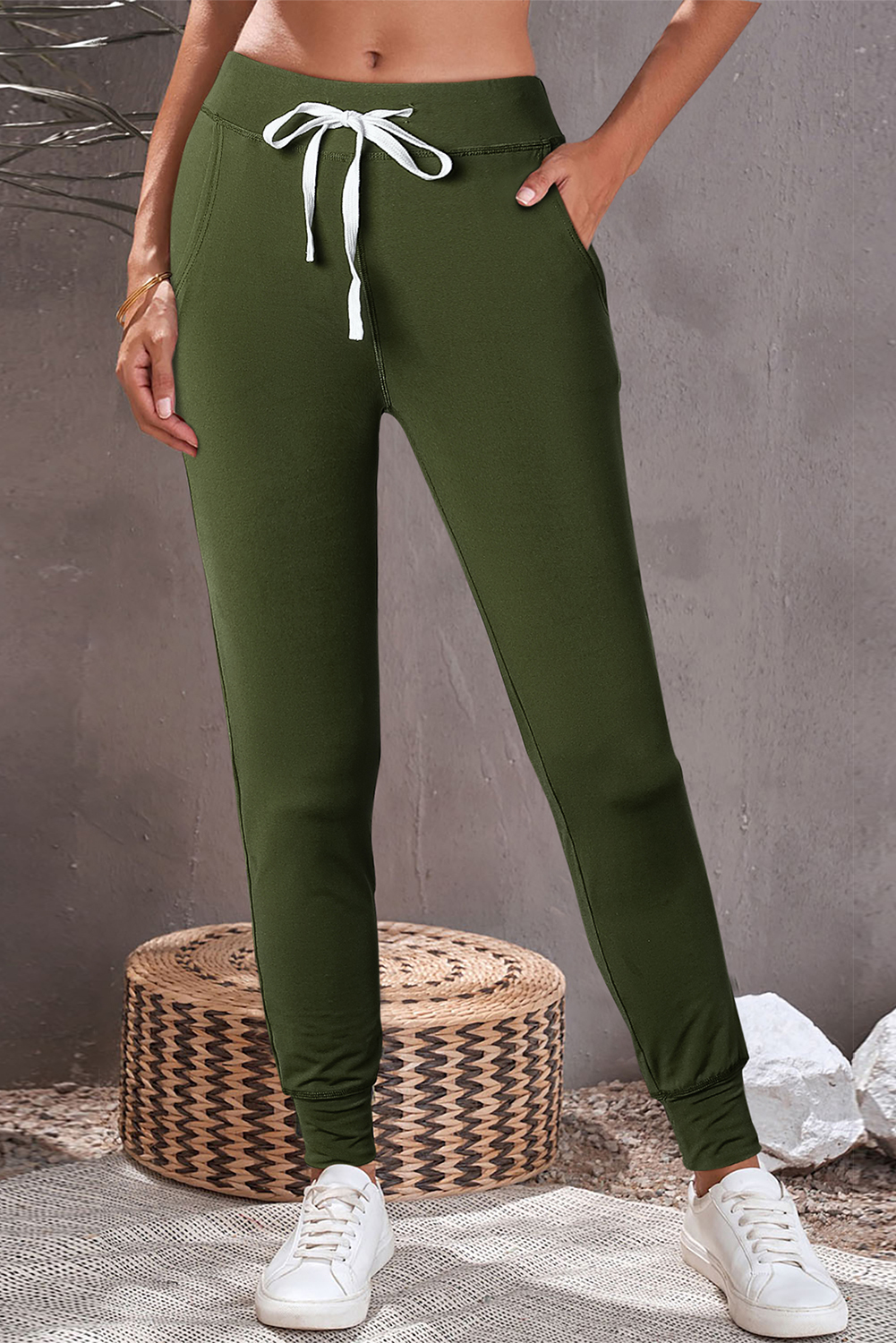 Moss green outlet joggers