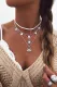 Multilayer Chain Geometric Pendent Necklace