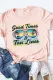 Pink Good Times & Tan Lines Sunglasses Graphic Print T Shirt