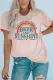 Pink Beer And Sunshine Graphic Print Short Sleeve T Shirt