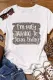 White I'm Only Talking To Jesus Today Leopard Print Graphic Tee