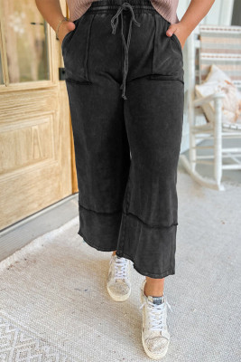 Dropship Casual Loose Flare Pants Women Autumn Chic Pleated Button Split  Office Lady Trousers 2022 Fashion Simple All-match Female Pant to Sell  Online at a Lower Price