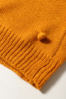 Multicolor Pompom Color Block Open Front Cardigan