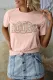 Pink Rodeo Letter Print Tee