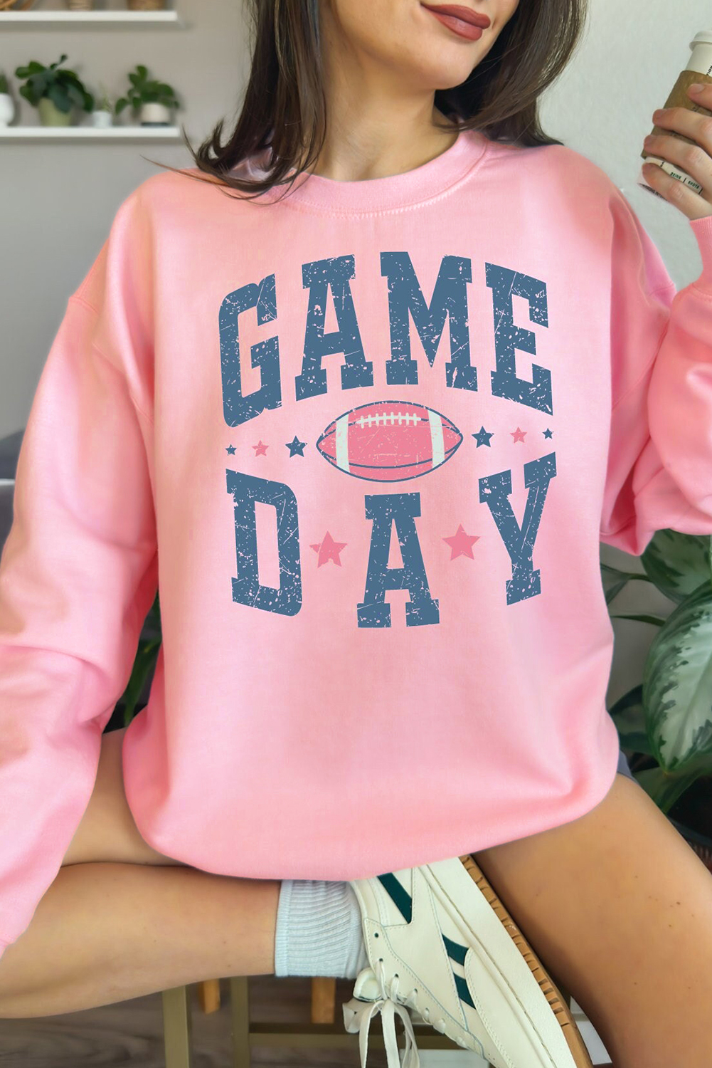 US$ 9.43 Drop-shipping Pink Rugby Football GAME DAY Graphic Drop ...