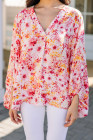 bubble sleeve blouse