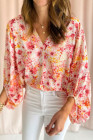 floral print blouse
