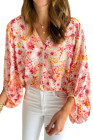 floral print blouse
